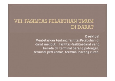 UNIVERSITAS BINA DARMA - TEKNIK - TEKNIK SIPIL - REKAYASA PELABUHAN ...